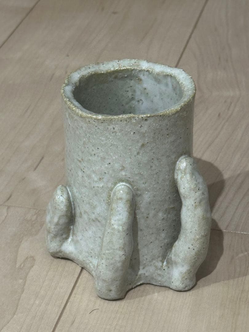 陶芸　コップ　神の手　令和の人間国宝　自作　世界に一品　早い者勝ち 2026年 令和8年は午年 九谷幸窯の干支ものは、ひづめの絵柄🐎 駆け抜け