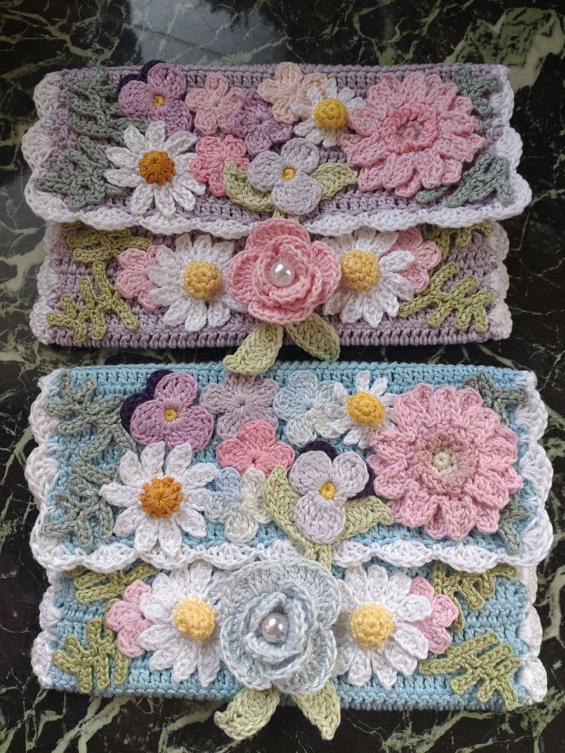 MOH様ティッシュカバー インテリア生活道具 レース編みドイリー - メルカリ