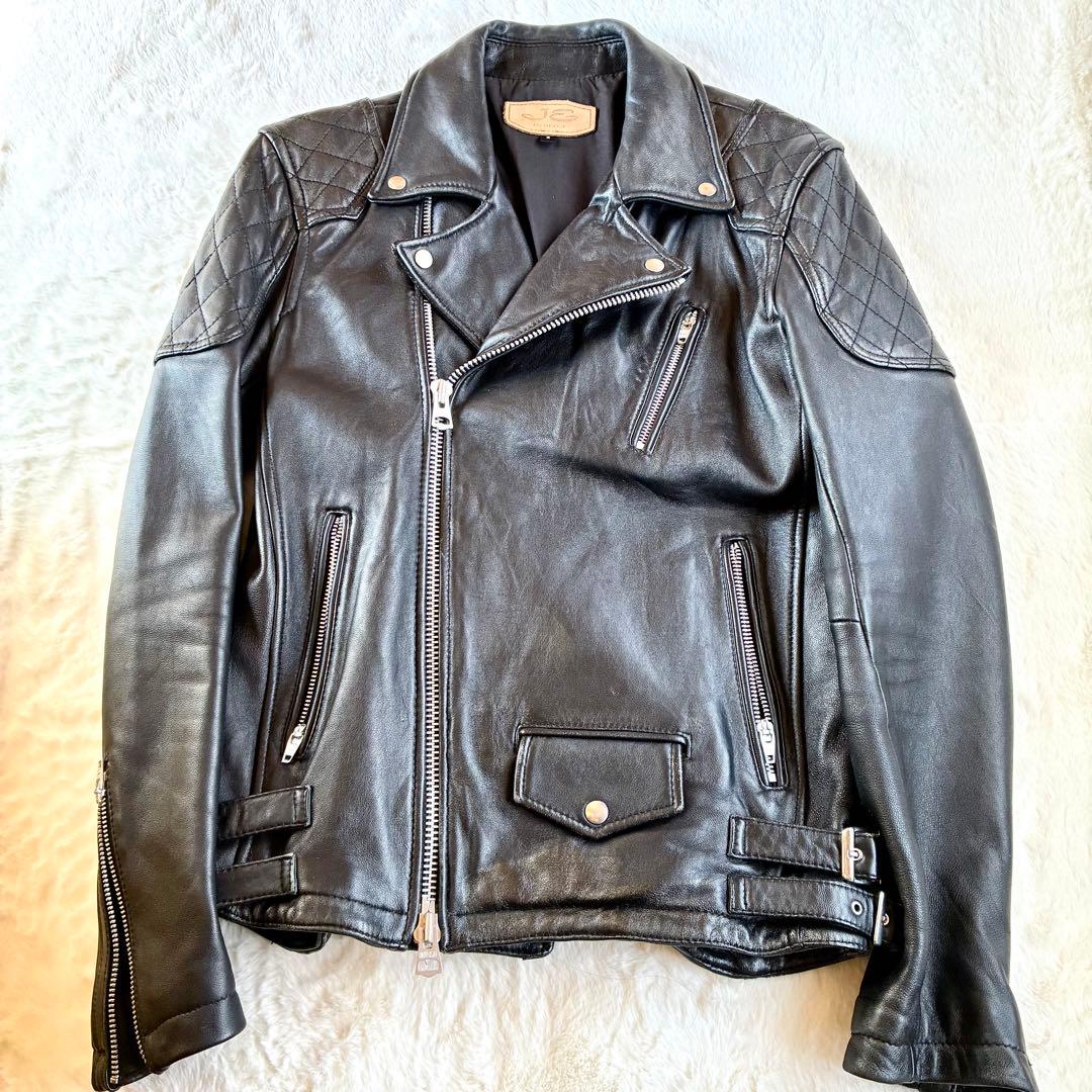 JACKROSE ジャックローズ 2XL ラムレザー ダブルライダース