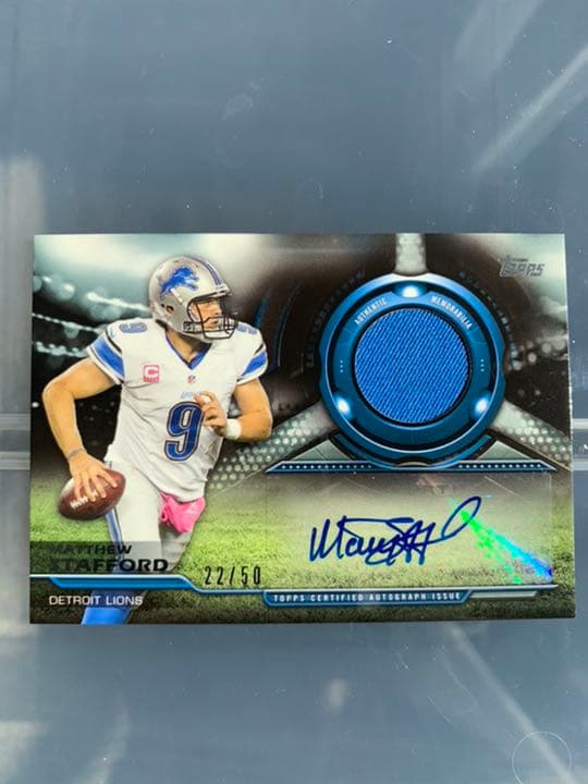 スポーツゲーム(野球盤等) N F L MATTHEW STAFFORD auto patch