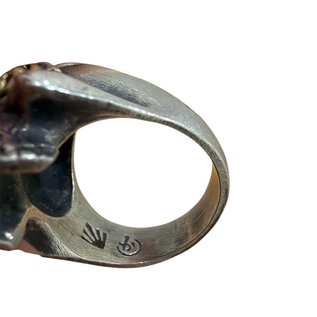 suurin様 かすう工房 スカルシルバーリング 19号 - メルカリ