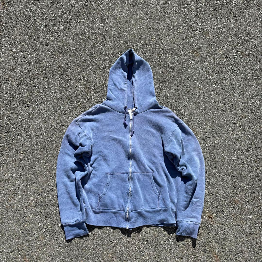 50s 60s vintage ジップ パーカー ダブルフェイス サンフェード - メルカリ