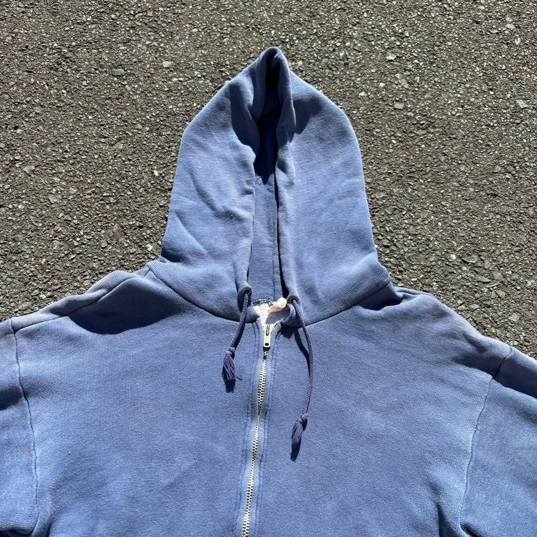 50s 60s vintage ジップ パーカー ダブルフェイス サンフェード - メルカリ