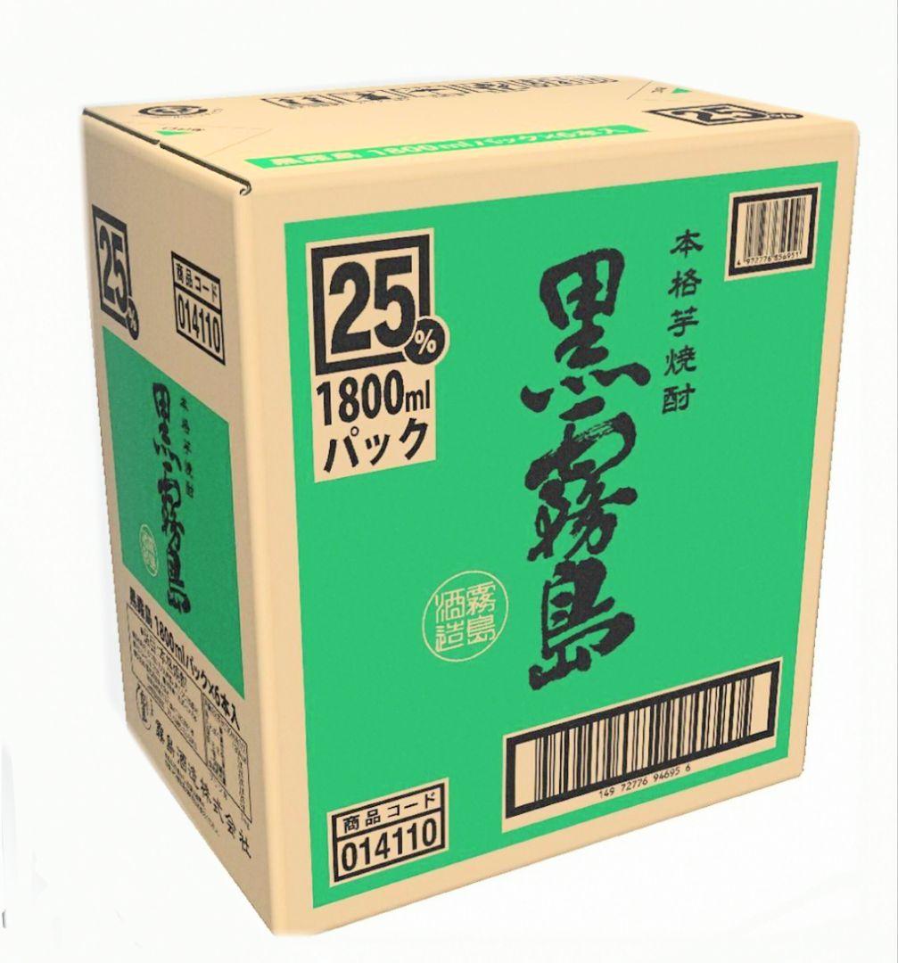 A546 黒霧島 25度 1.8L パック 6本セット