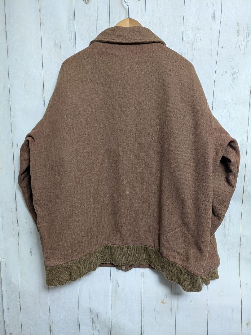 USA製 80s L.L.Bean ベージュ ウールジャケット　u11