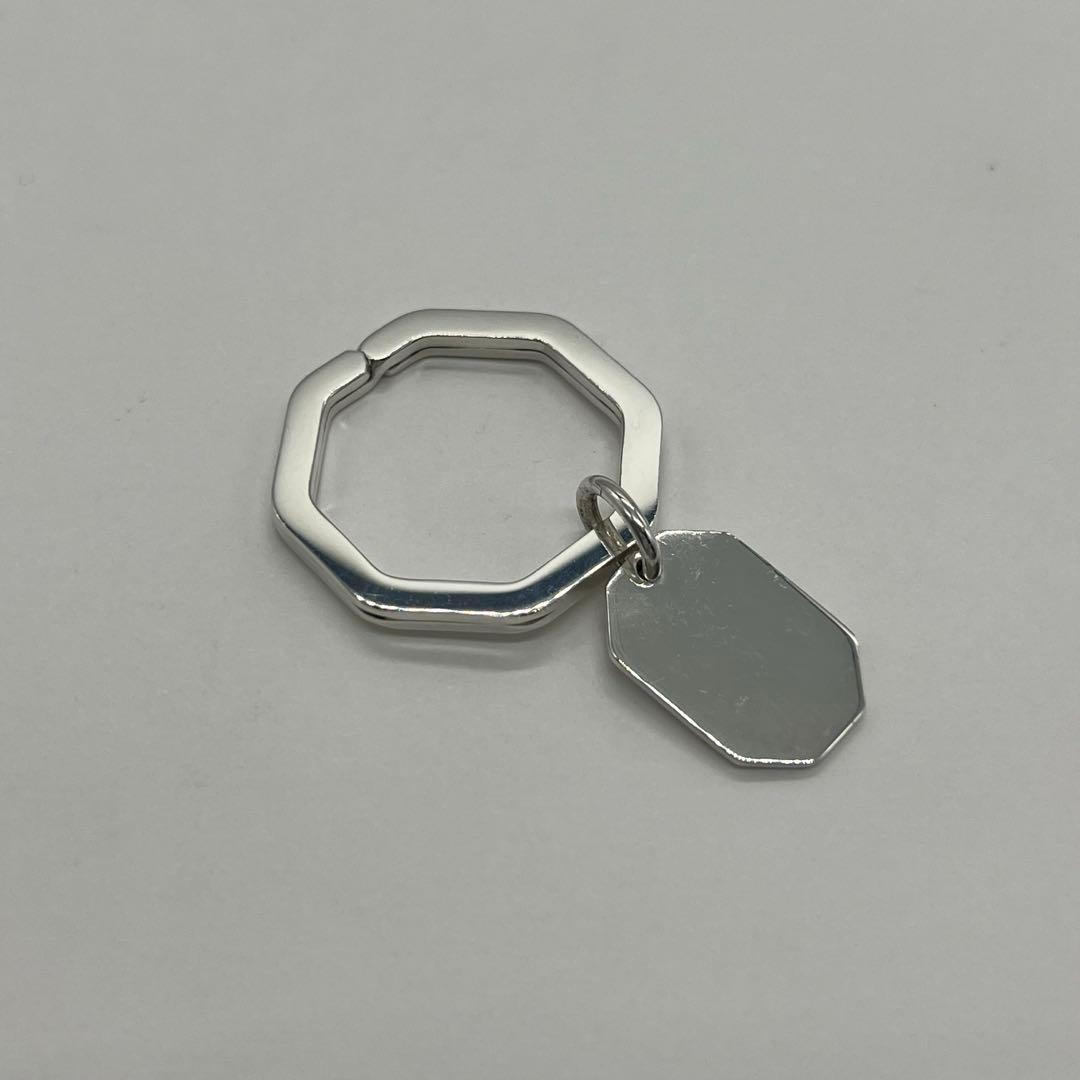 ティファニー TIFFANY オクタゴン チャーム キーリング SV925