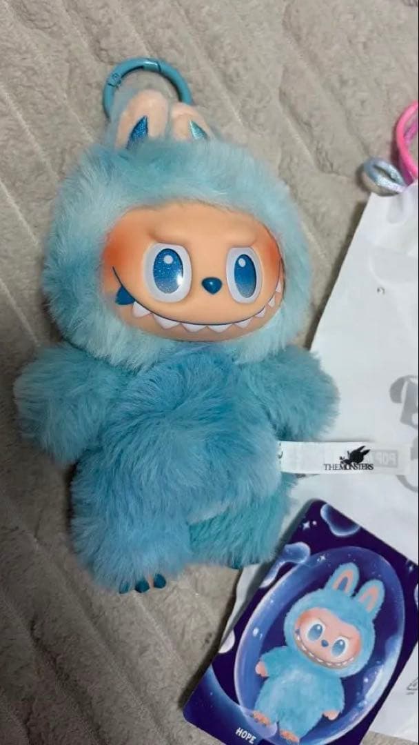 ラブブ Biginto Energyぬいぐるみ 青水色 希望 大人気 - メルカリ