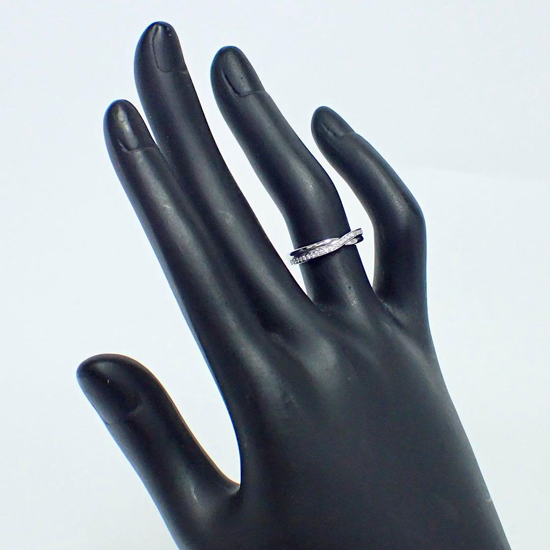 ハリーウィンストン トリスト ワンロウ バンドリング Pt950 パヴェ