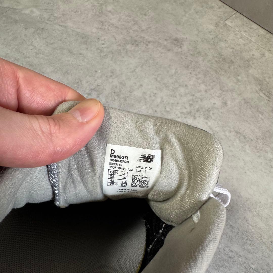 new balance M992GR 26.5cm ニューバランス