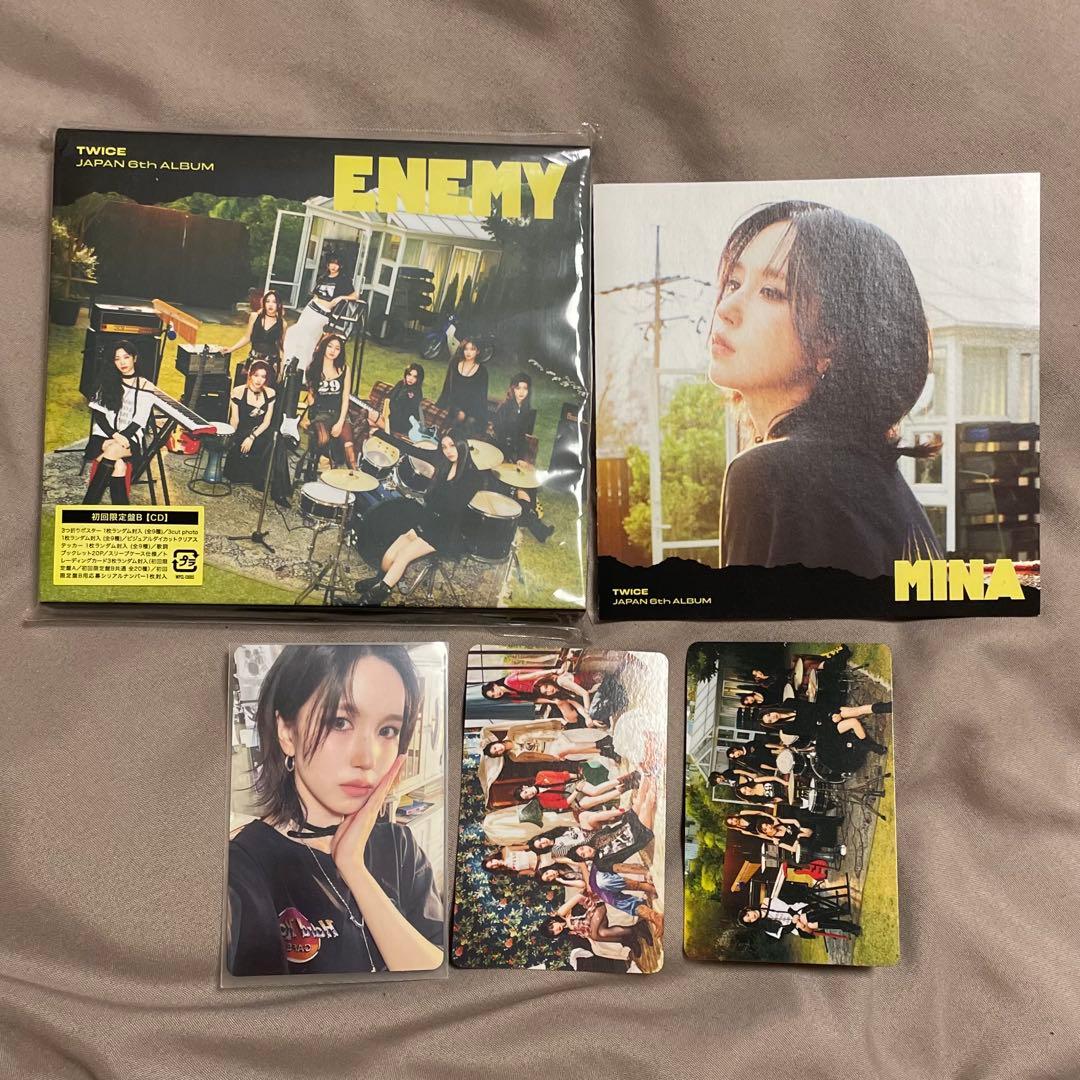 TWICE ENEMY初回限定盤B ポスター トレカ ミナ オール - メルカリ