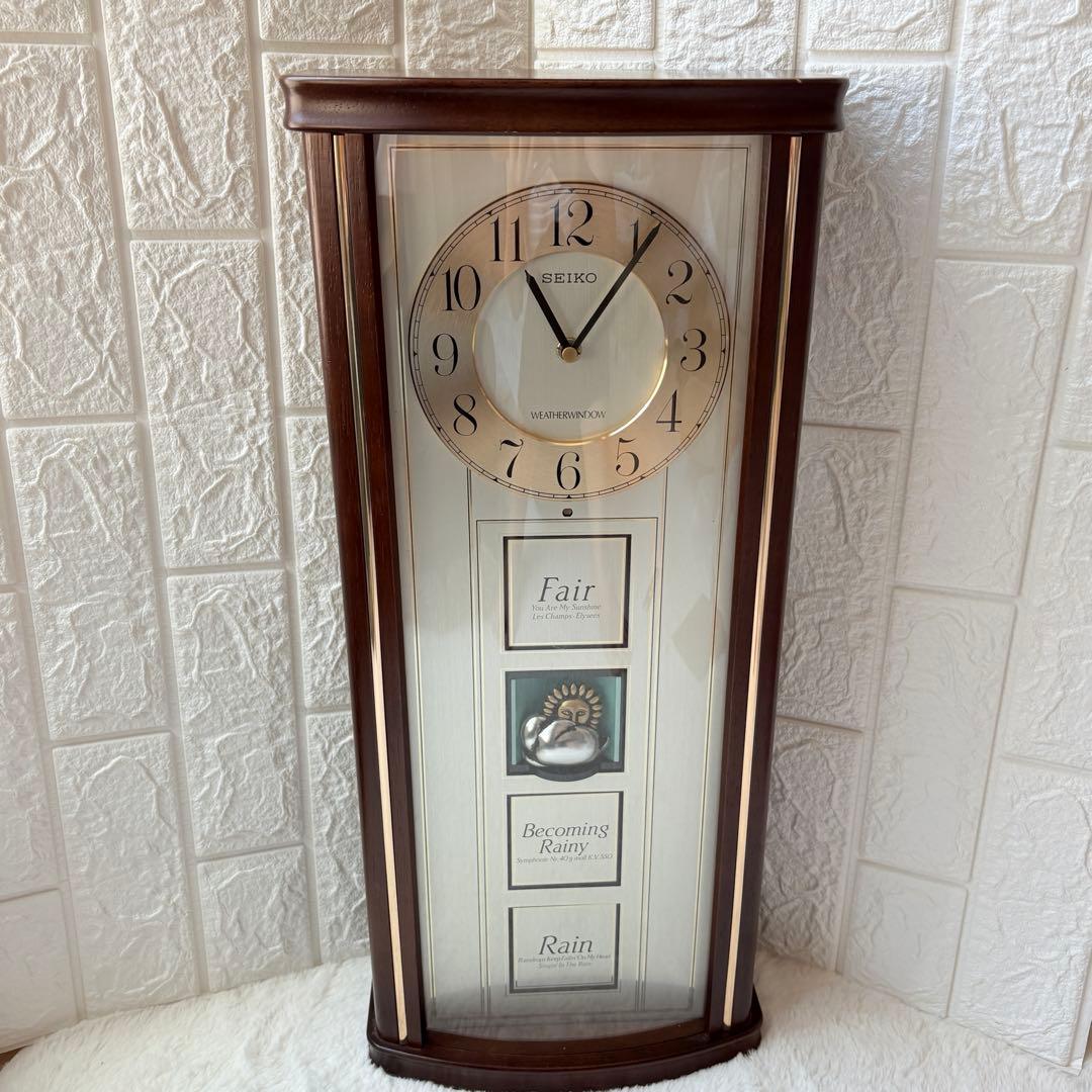 SEIKO からくり時計 天気予報 天候 RE516B ウェザーウィンドウ - メルカリ