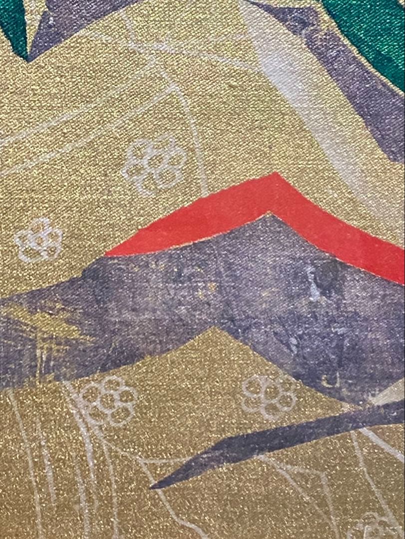 上原信義 手書京友禅 染織作家 美術名鑑掲載 大阪出身 額縁 額装 絵画