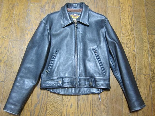 【良品】HARLEY-DAVIDSON シングルライダース革ジャン Lサイズ