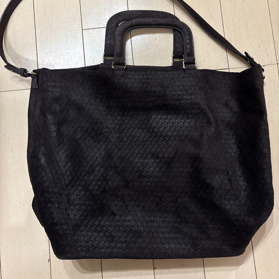 ジルサンダー　JII SANDER スエードトートバッグ 2WAY ブラウン