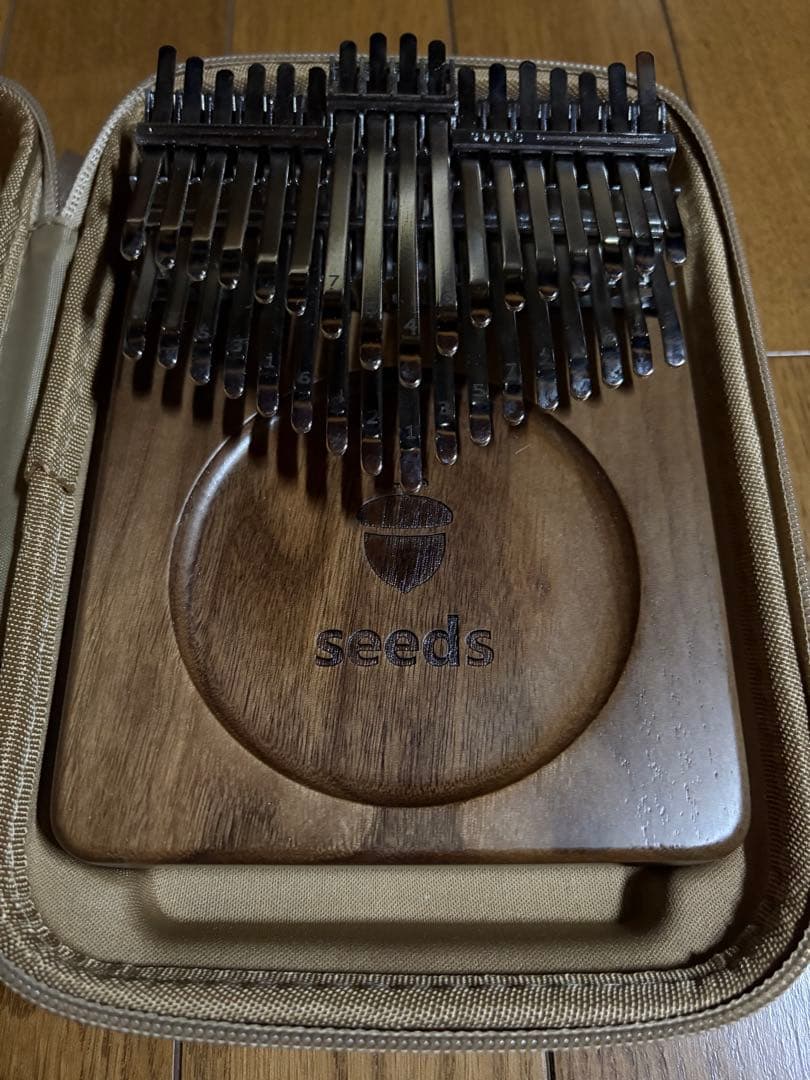 seeds カリンバ 34 木製 チューニングハンマー付き