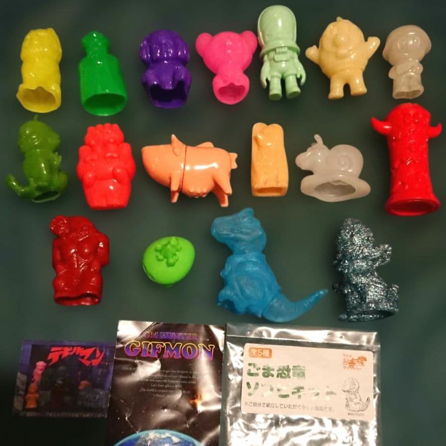 単色ミニソフビ 17体まとめ売り インディーズ 墓場の画廊 one up アート