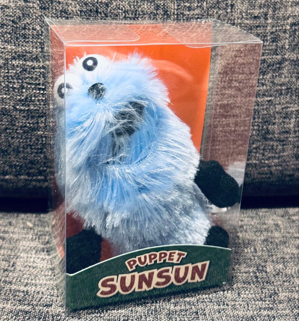 パペットスンスン ポップアップ ぬいぐるみマスコット 箱入り スンスン