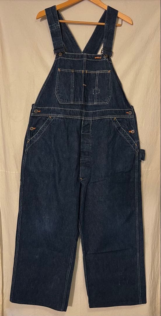 40s 大戦 WWII オーバーオール 濃紺 30s50s60sLee 40s WWⅡ Lee 91-SB Denim Overall 40年代 大戦 リー オーバーオール