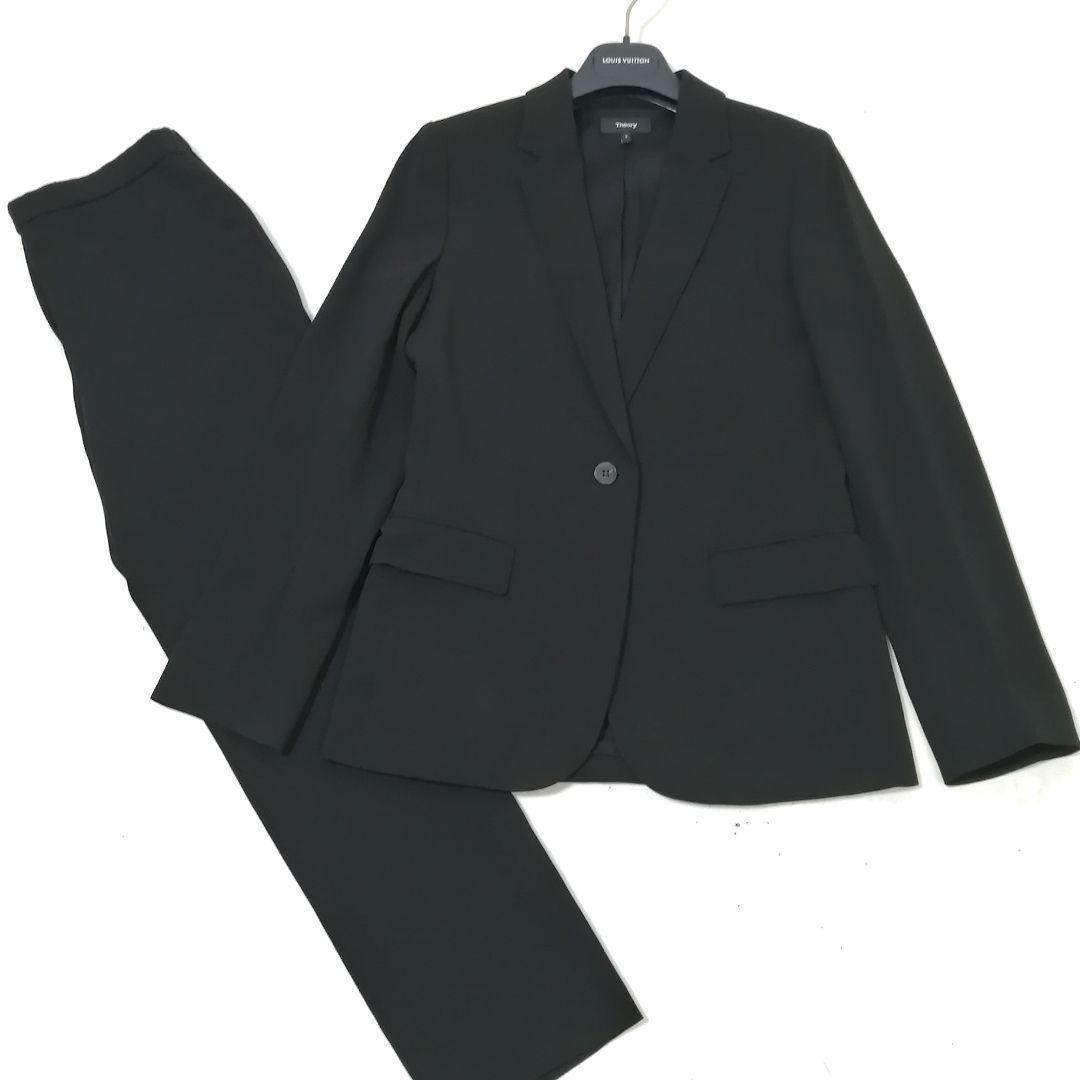 美品✨Theory　パンツスーツ　セット　20SS　近年　ブラック　美シルエット