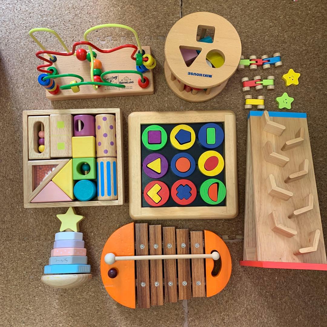 木製知育玩具セット　7点