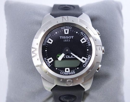 TISSOT ティソ 1853 Tタッチ Z251/351 デジアナ 黒文字盤 - メルカリ