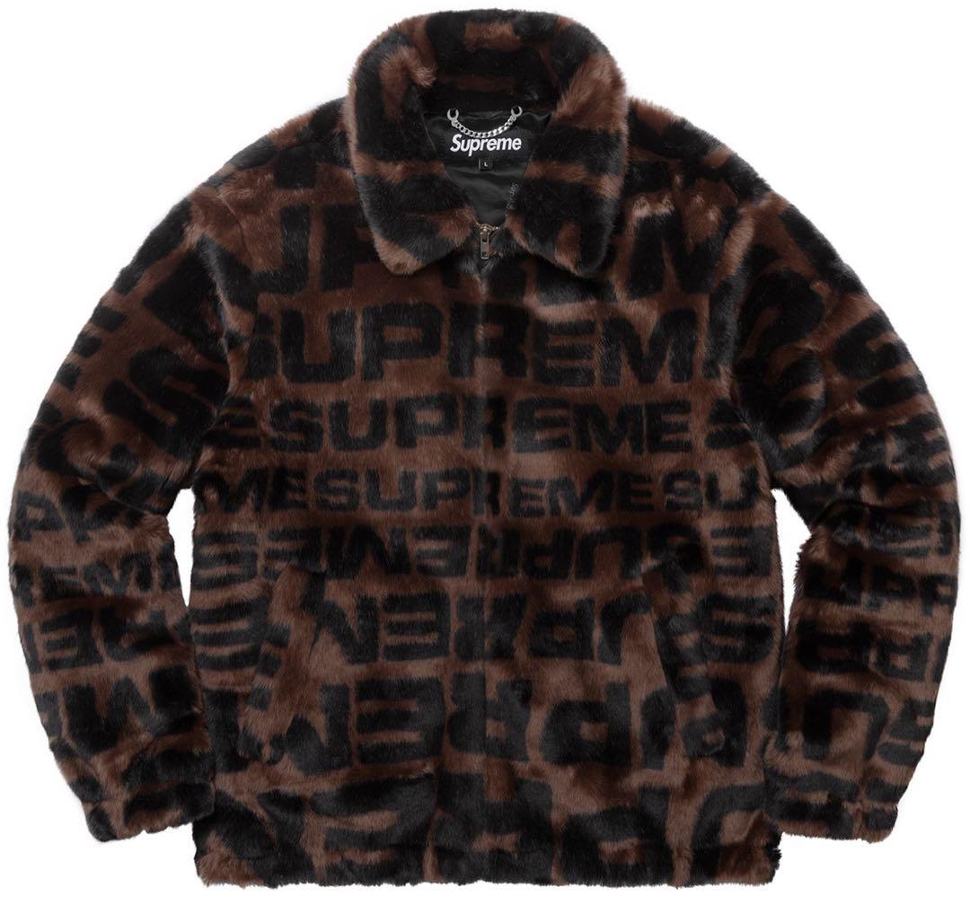 supreme faux fur repeater bomber キムタク 着