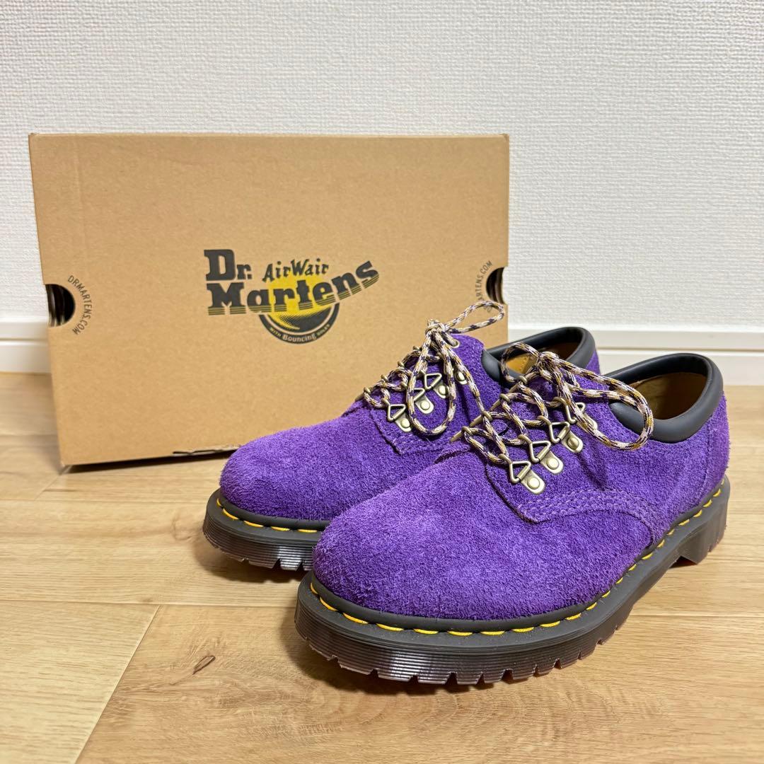 Dr. Martens 紫 スエード レースアップシューズ