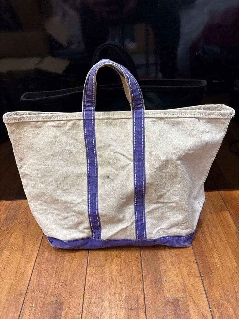 60s 筆記体 L.L.Bean tote ビンテージ トート バッグ パープル - メルカリ