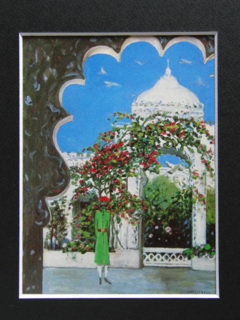 カシニョール（Cassigneul）、ウダイプール、希少な画集より ジャン・ピエール・カシニョールがリトグラフの版画で制作した