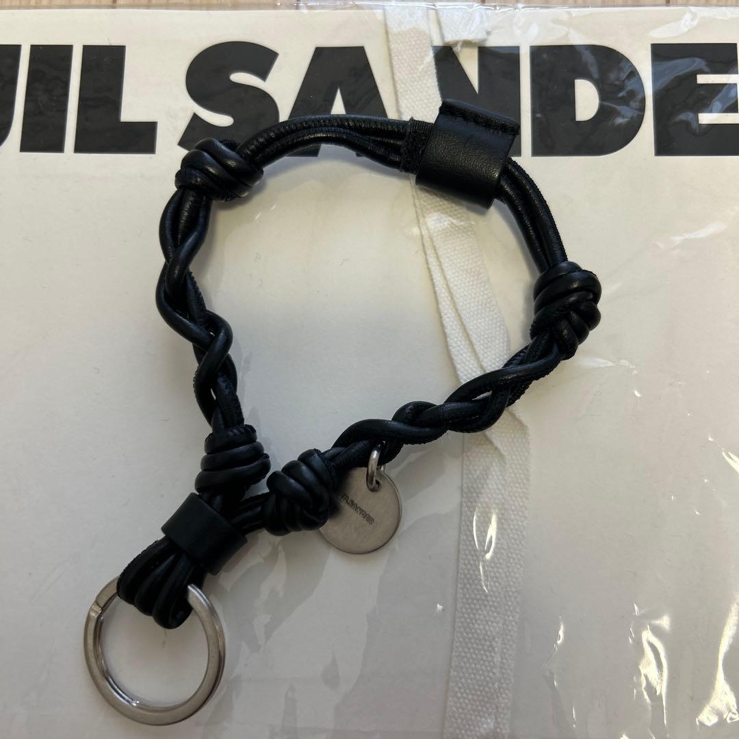 JIL SANDER直営店購入新品証明書付☆黒タングルキーリング 楽天市場】ジルサンダー JIL SANDER キーリング ブラック メンズ