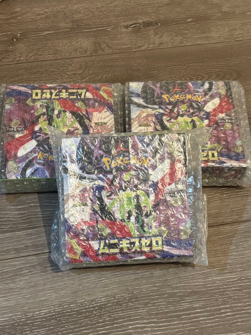 早い者勝ち！ポケモンカード ムニキスゼロ シュリンク付き 3BOX未開封