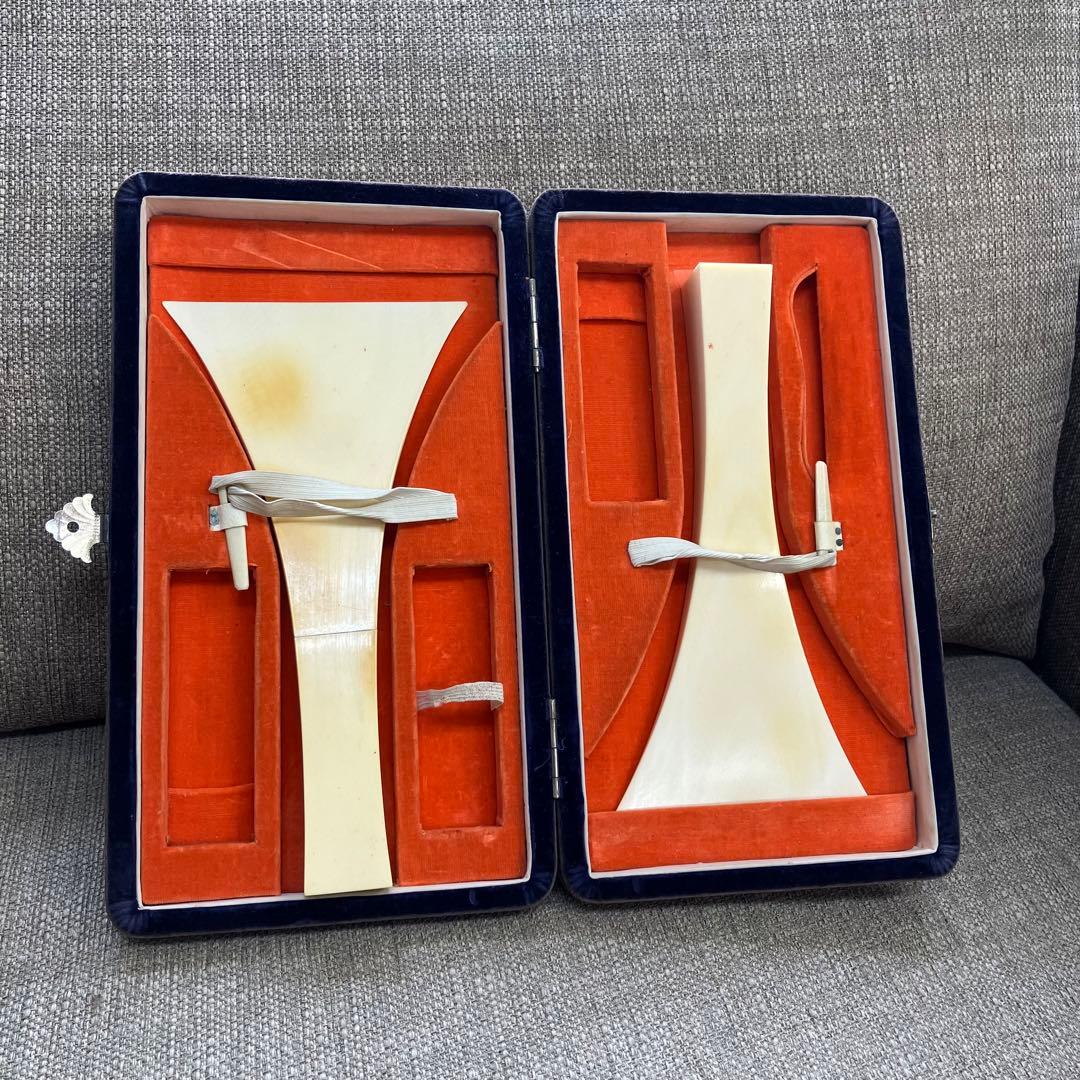 撥（地唄、細竿）天然素材　ステージ用&お稽古用　2本組