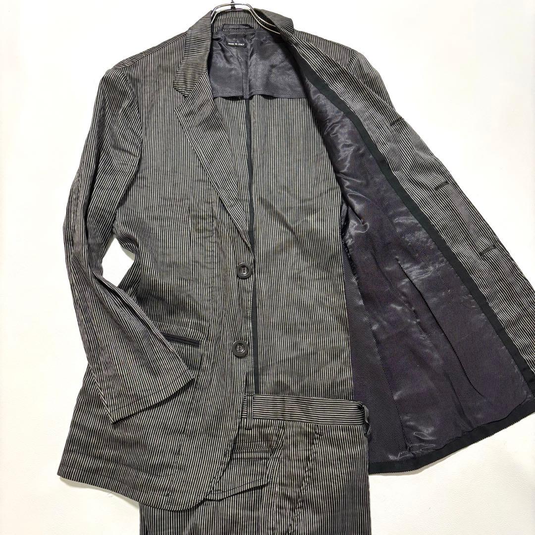 ジョルジオアルマーニ BORGO21 シルクリネン混 L スーツ セット - メルカリ