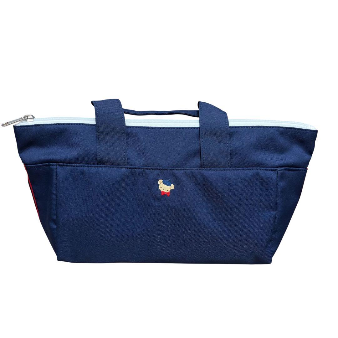 familiar ファミリア 2WAY バッグ ネイビー - メルカリ