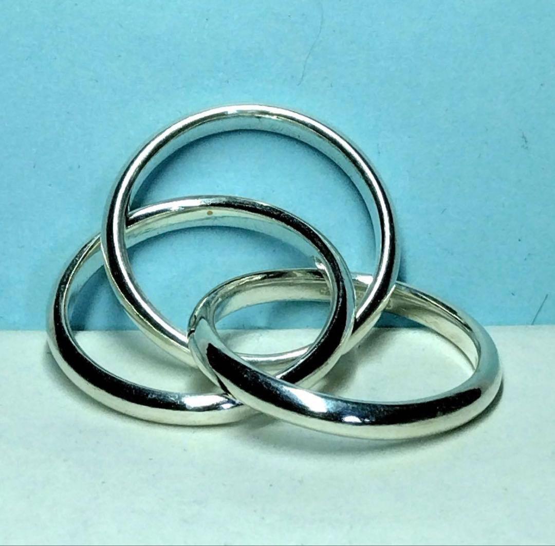 ティファニートリニティリング 17号　新品仕上げ　ほぼ無傷未使用に近い