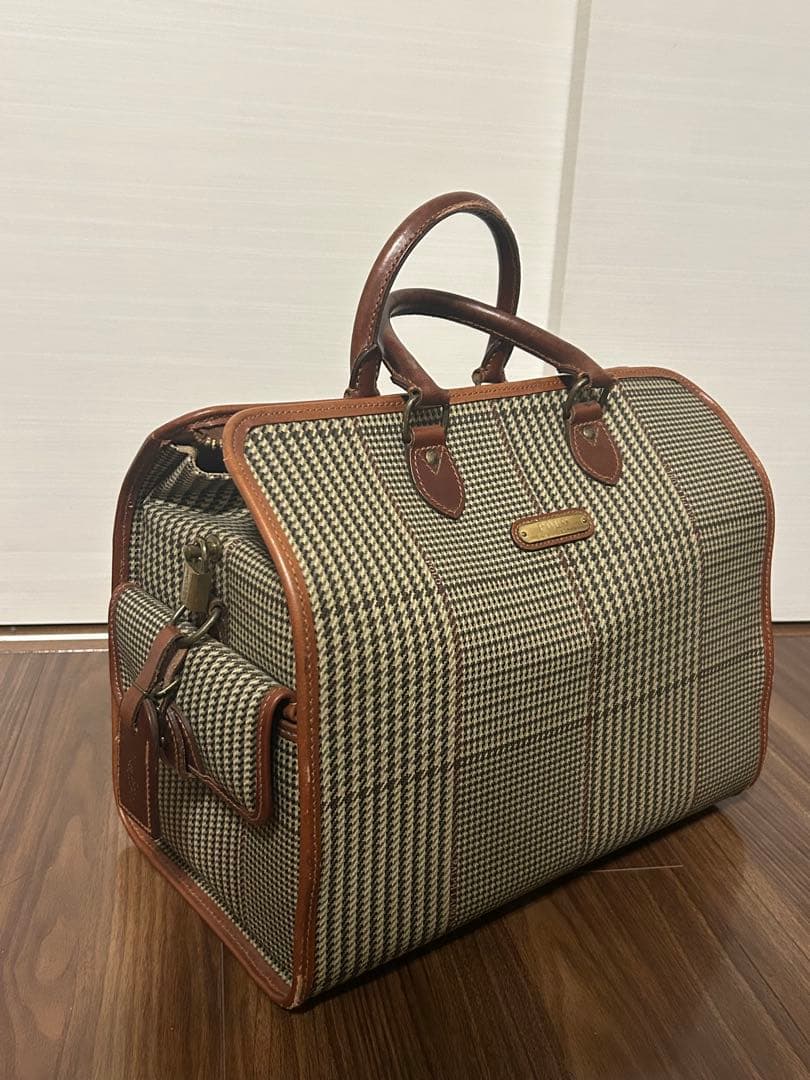 ラルフローレン　千鳥格子　ボストンバッグ