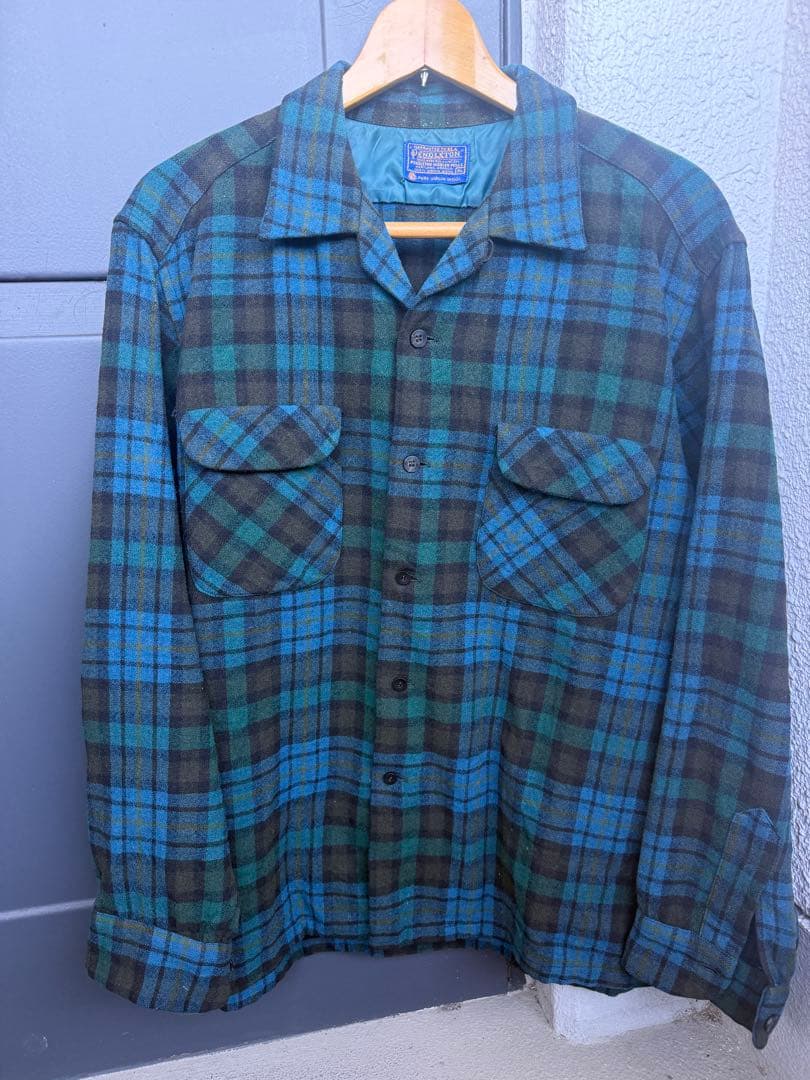 60's PENDLETON ペンドルトン ウールボードシャツ 60's PENDLETON Wool Check Board Shirt Made in USA 60年代 ペン