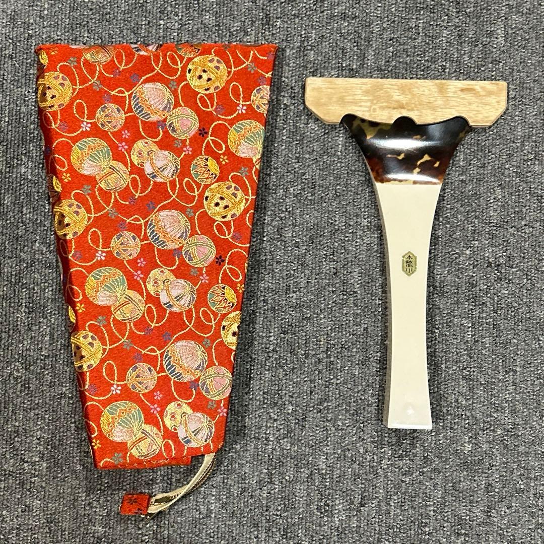 三味線　撥　鼈甲　撥ケース