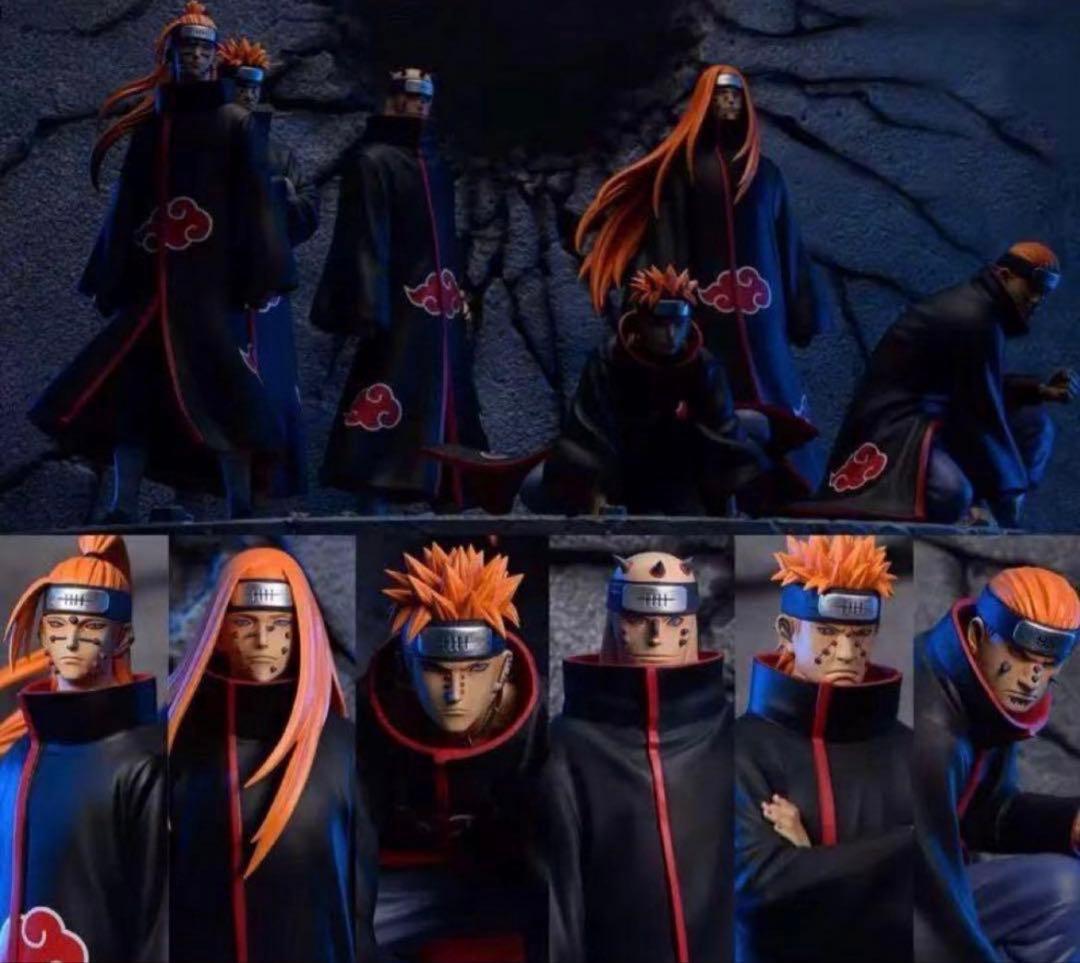 ナルト疾風伝　海外製ペイン六道フィギュア6体セット