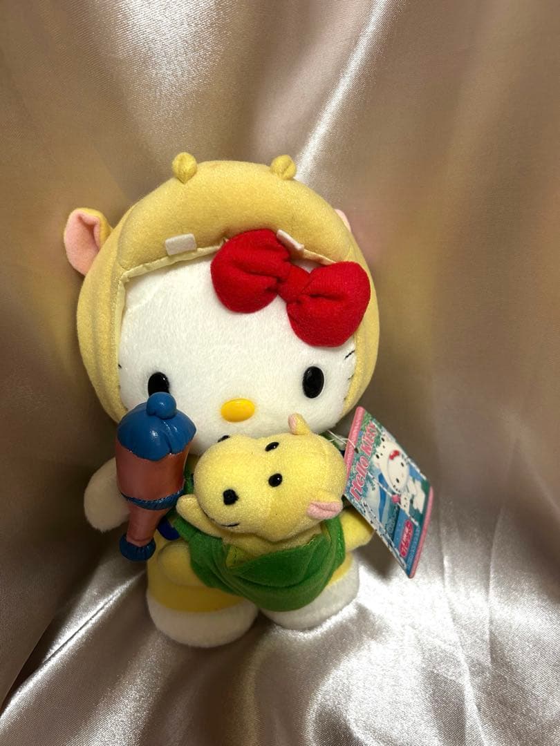 ご当地キティぬいぐるみ 白樺湖限定 ご当地キティ 北海道限定 すずらんベアキティ 眠りぬいぐるみ がま口