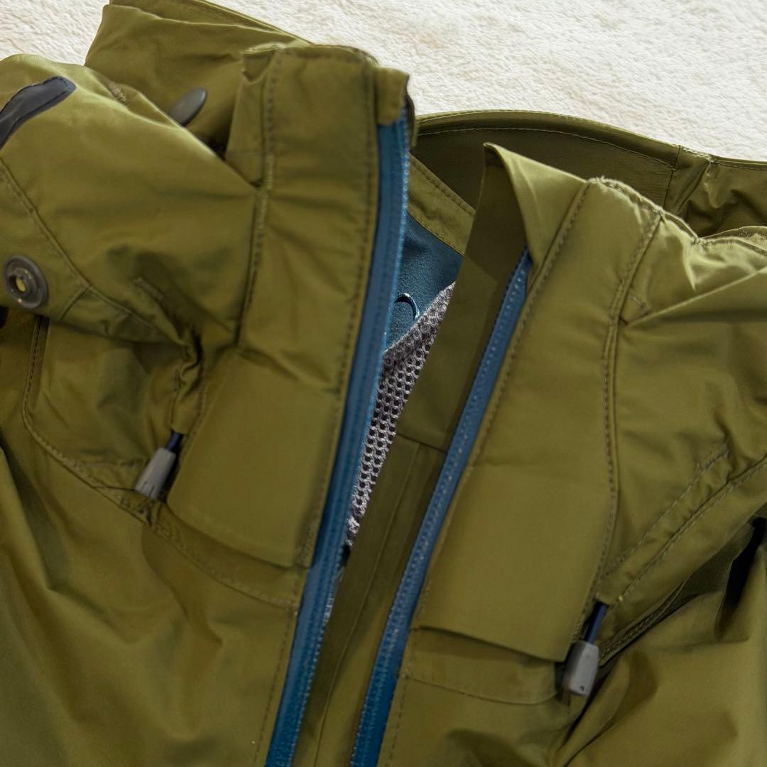 モンベル シャルモパーカ グリーン系 スタッフバッグ スノボー スキー