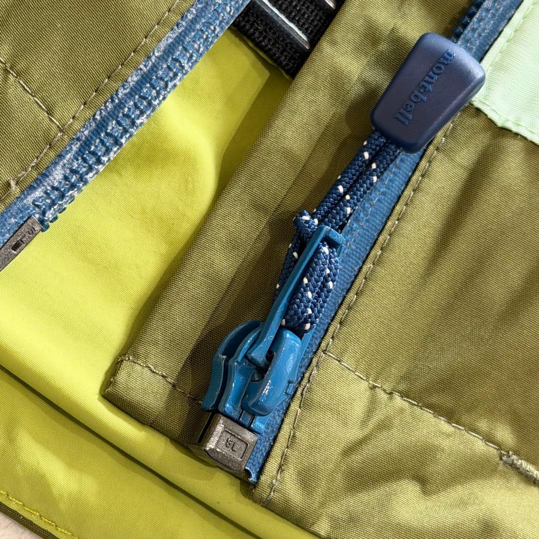 モンベル シャルモパーカ グリーン系 スタッフバッグ スノボー スキー