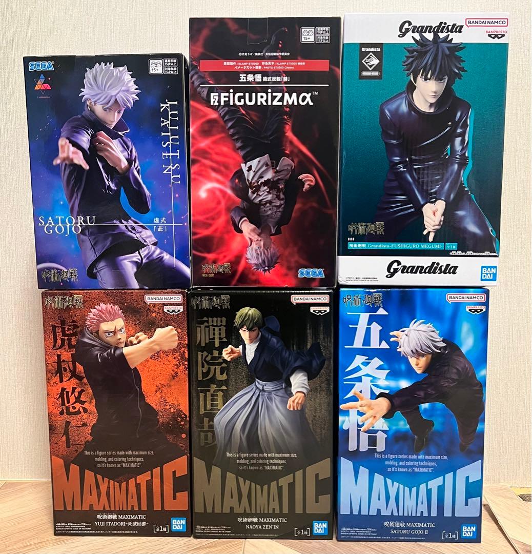 呪術廻戦フィギュア　五条悟　虎杖悠仁　禪院真希