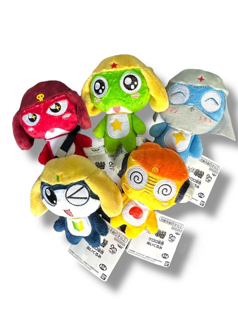 ケロロ軍曹 ぬいぐるみ マスコット 全5種セット フルコンプ タグ付 未使用】ケロロ軍曹 ぬいぐるみ マスコット ボールチェーン - メルカリ