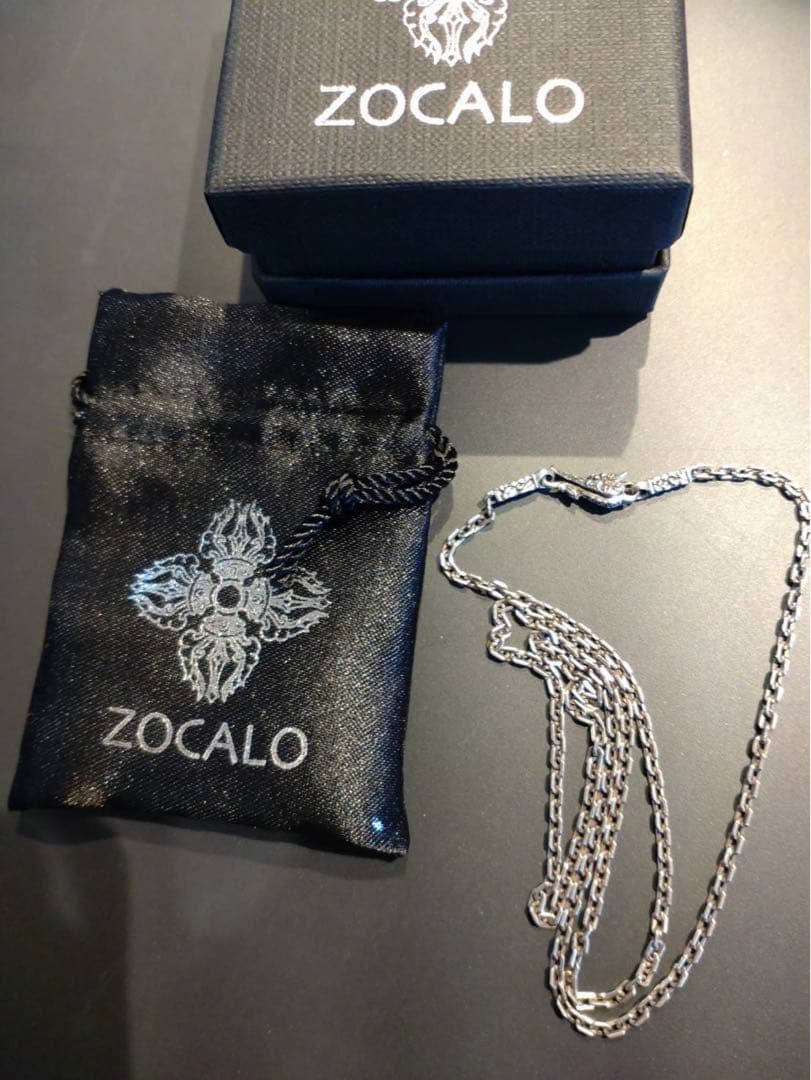 zocalo ソカロ　アンカースクエアネックレスS 50cm