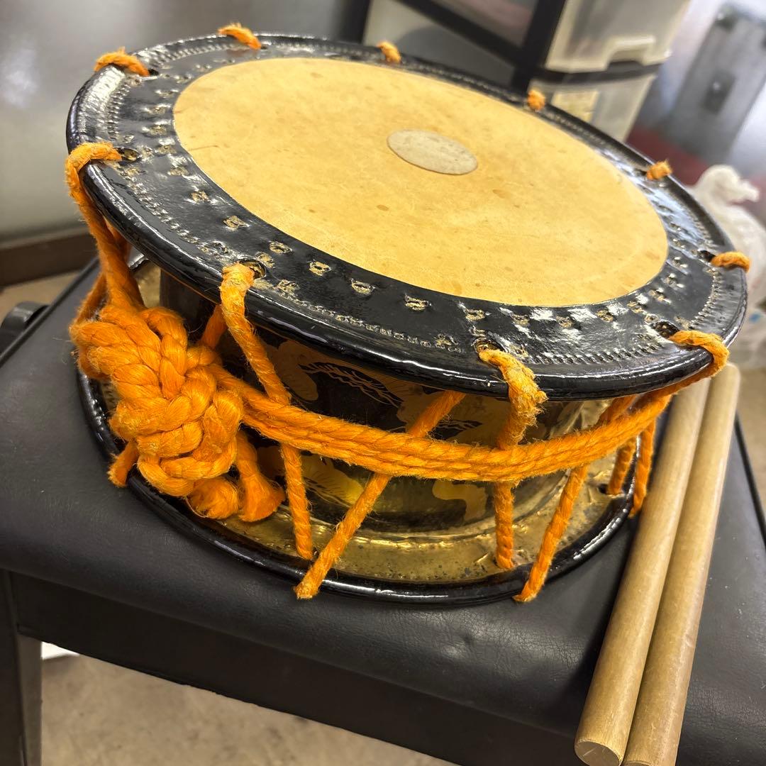 希少　和太鼓 締太鼓 バチ付き　和楽器