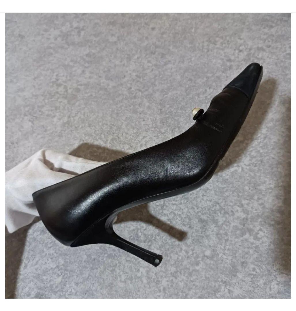 定価約20万【CHANEL シャネル】☘ココパール☘ パンプス 黒のバイ