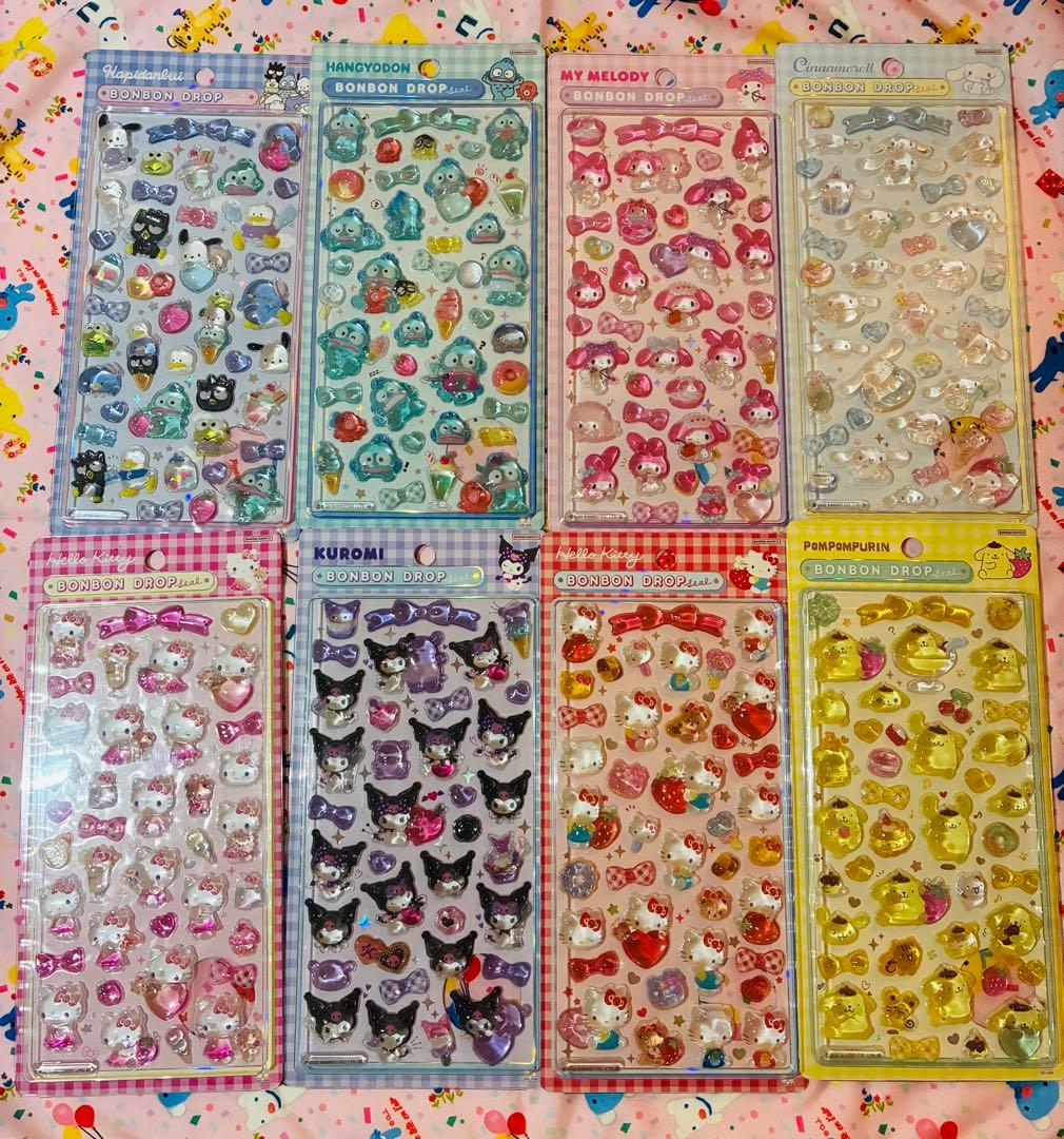 サンリオ第二弾 ボンボンドロップシール 8種 コンプリートセット