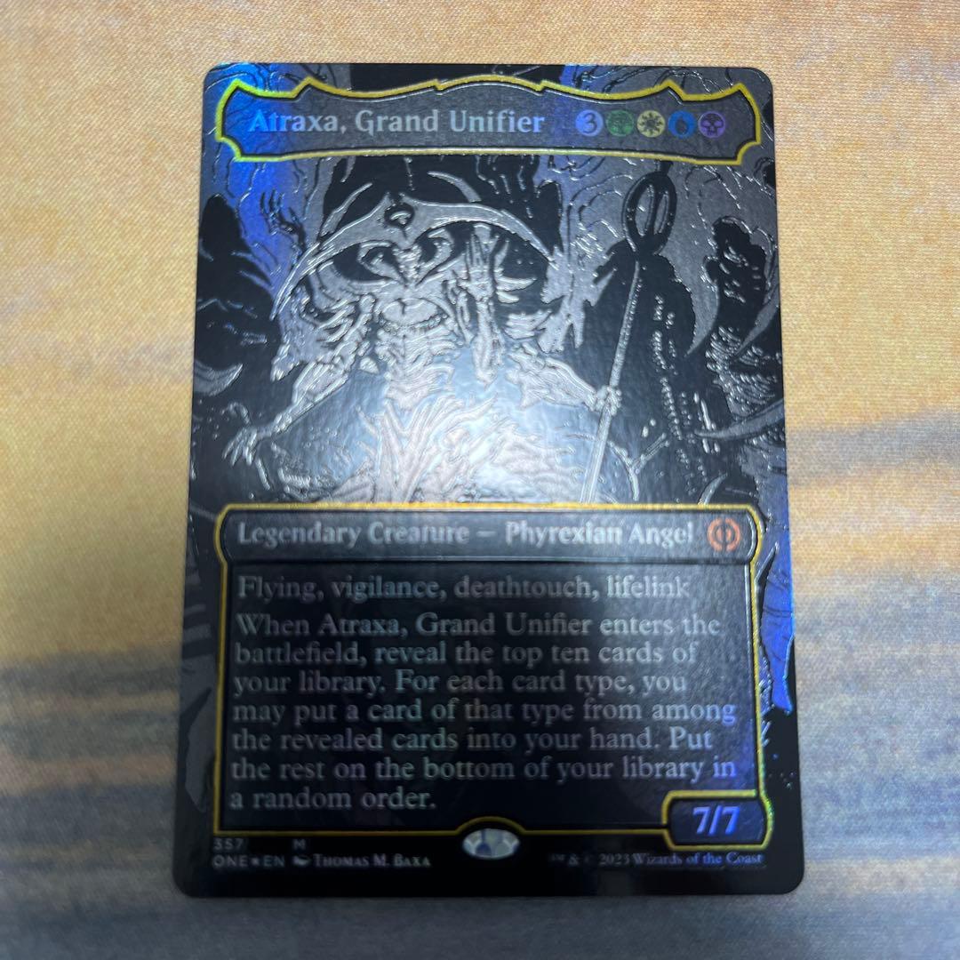 mtg 偉大なる統一者、アトラクサ　オイルスリックfoil オイルスリックFOIL)偉大なる統一者、アトラクサ/Atraxa, Grand