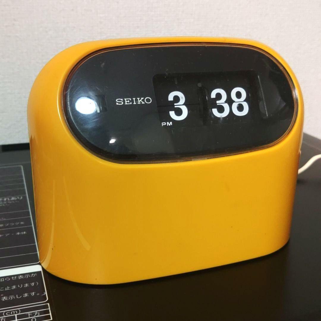 昭和 レトロ セイコー パタパタ時計 黄色 デジタルクロック SEIKO DP617 セイコー パタパタ 時計 デジタル クロック 昭和レトロ